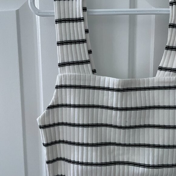 American Eagle Striped Square Neck Top - Picture 2 of 4